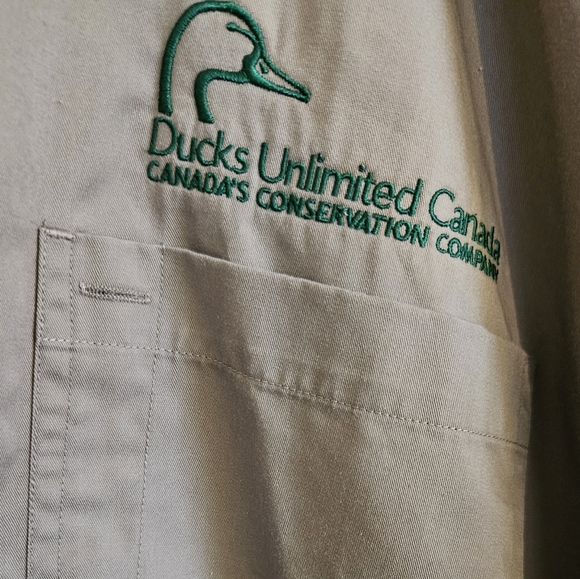 Vintage Ducks Unlimited Canada Short Sleeve Button-Up Shirt - Picture 6 of 7